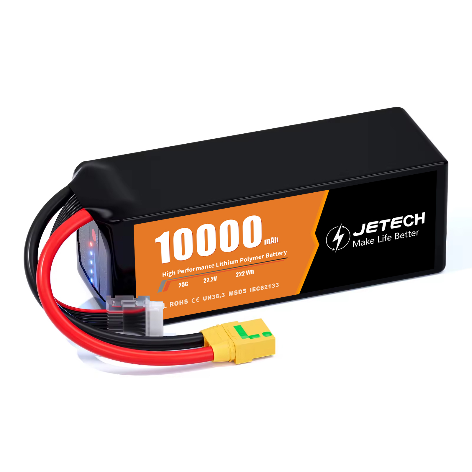 Model Airplane 6S1P 22.2V 10000mAh 25C 30C 50C 60C 80C 100C 140C Supper Discharging Rate Long Time Running Drone Lithium Battery